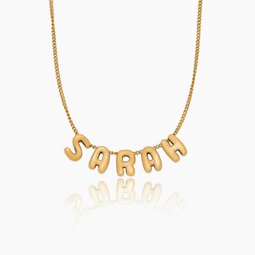 Bubble Personalized Name Necklace