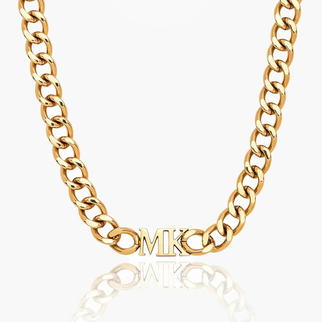 Choker Necklace with Initial