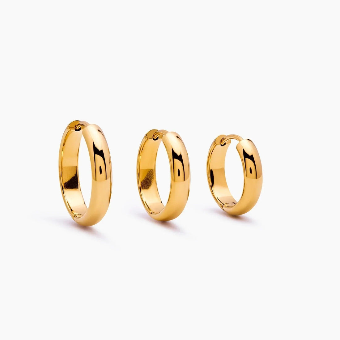 Bold Dome Hoop Earrings
