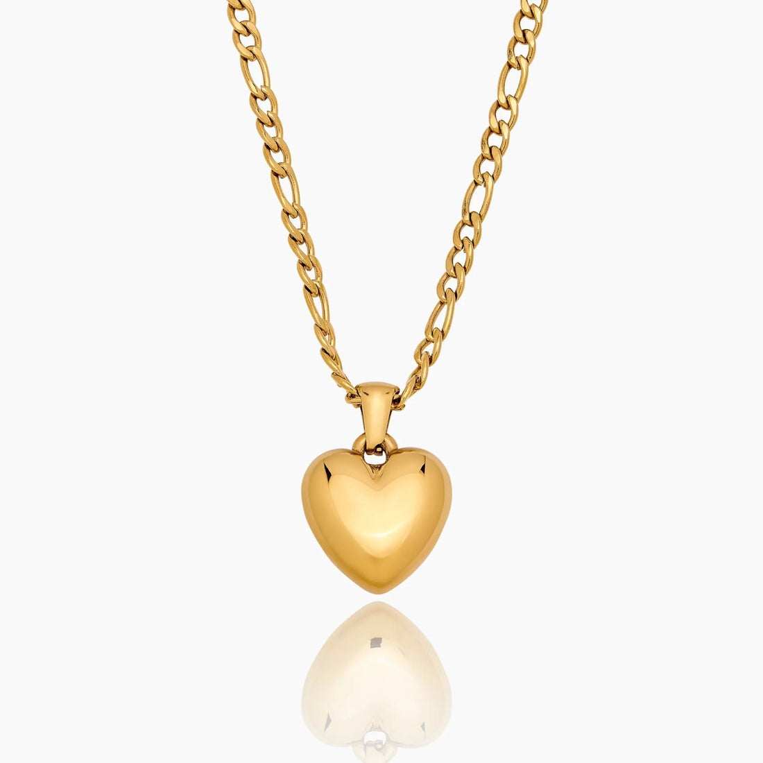 Necklace with Puffy Heart Pendant