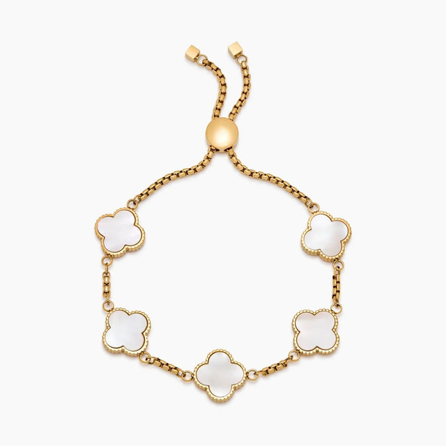Mother-of-Pearl Clover Bracelet