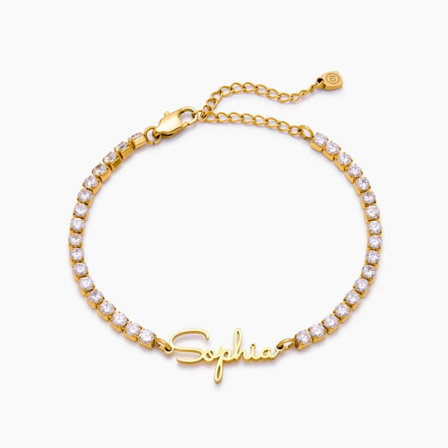 Tennis Bracelet with Personalized Name