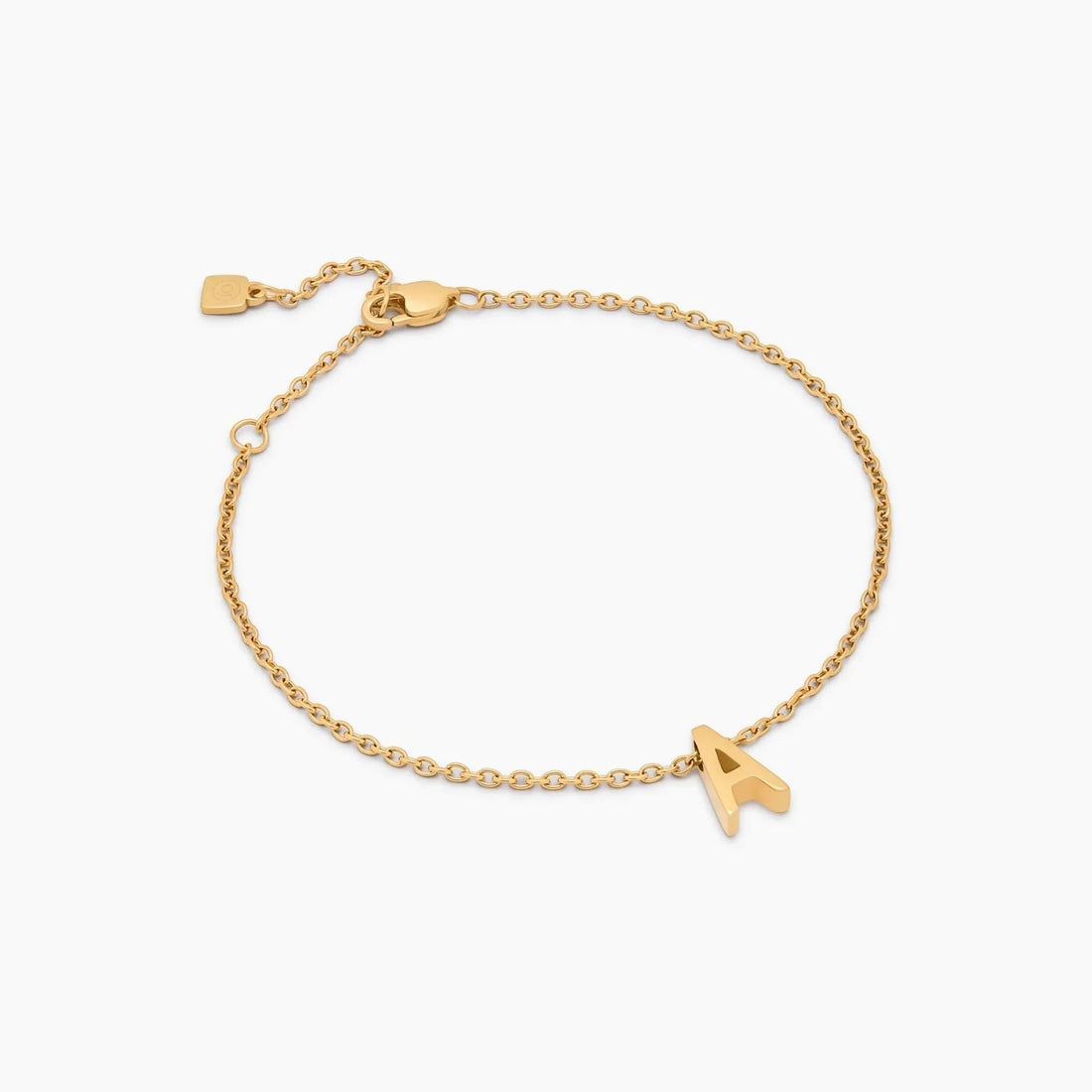 Delicate Bracelet with Initial Charm